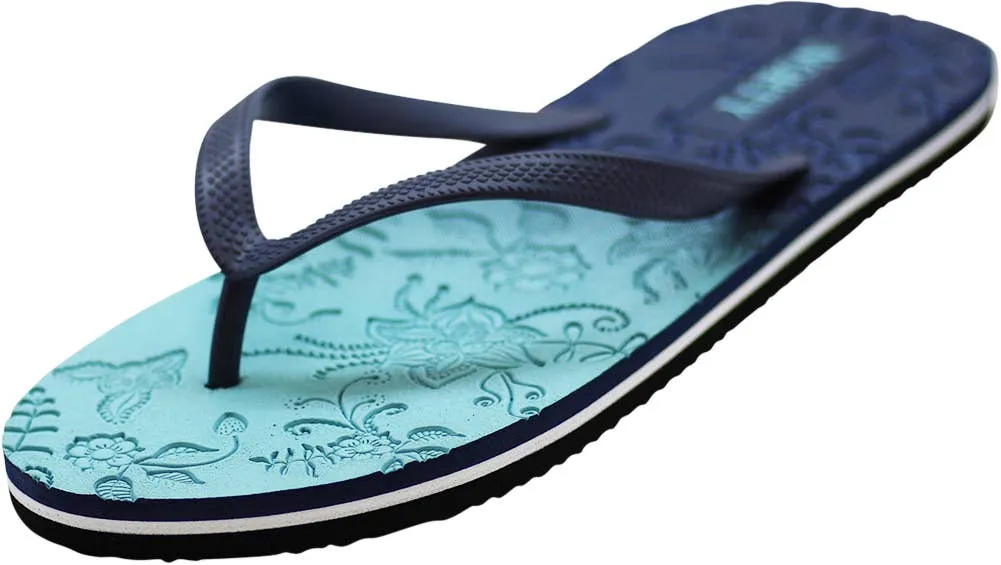 Norty WOMENS 5-10 SANDAL FLIP FLOP BLUE   12103