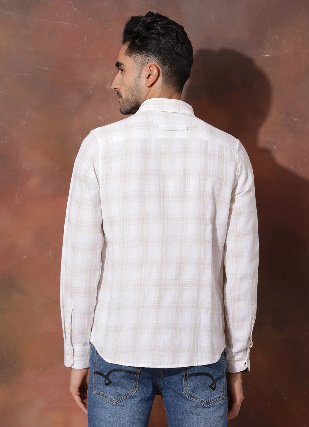 Pire Cream Checked