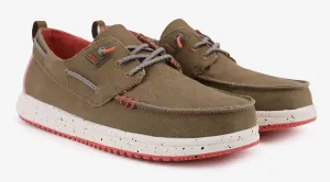 Pitas Mens Byron Canvas Deck Shoes - Camel
