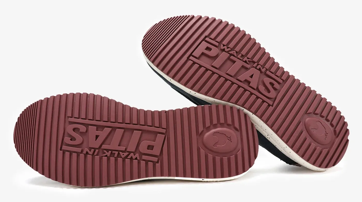 Pitas Mens Byron Canvas Deck Shoes - Marino Navy