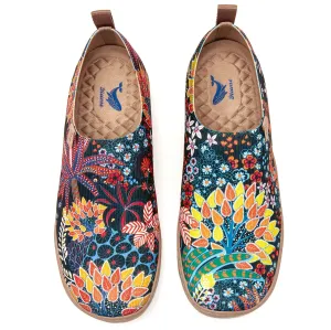 Quirky Plants Women's Slip-On Shoes Painted Canvas Sneakers