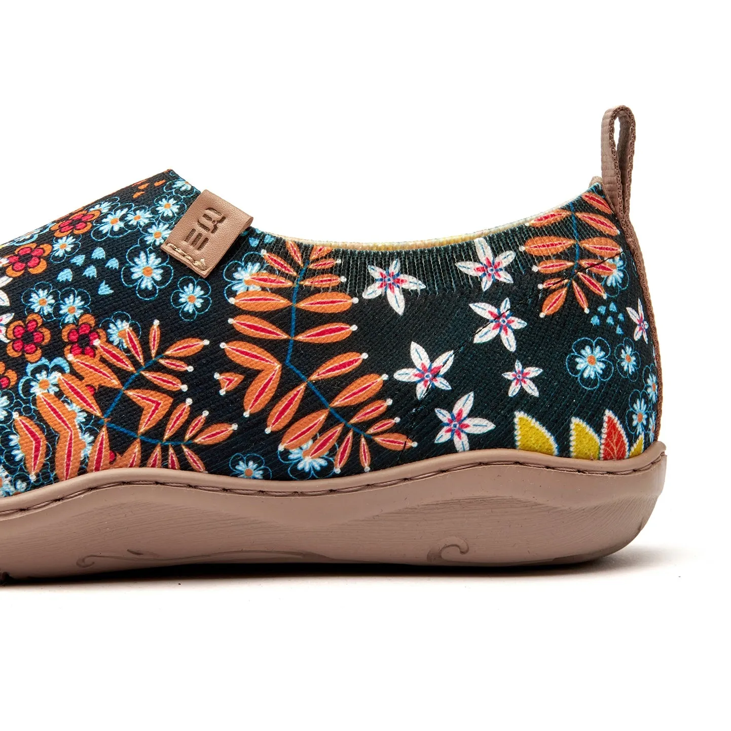 Quirky Plants Women's Slip-On Shoes Painted Canvas Sneakers