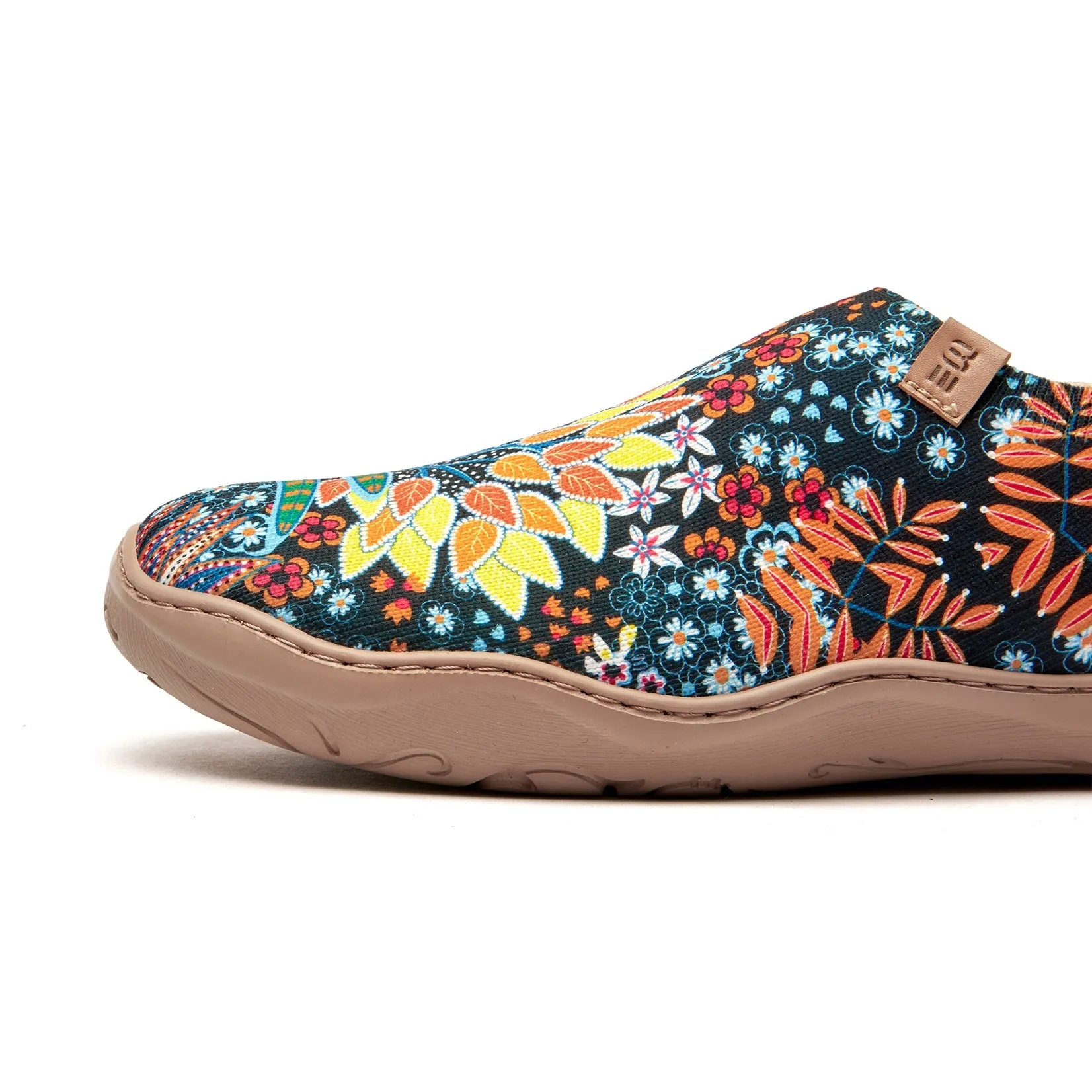 Quirky Plants Women's Slip-On Shoes Painted Canvas Sneakers