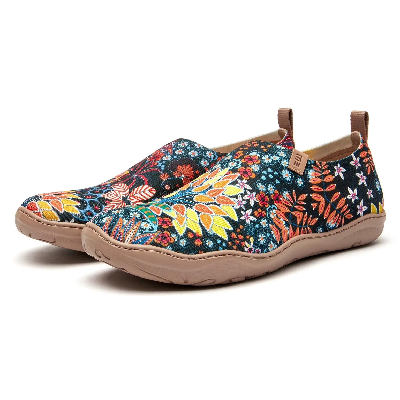 Quirky Plants Women's Slip-On Shoes Painted Canvas Sneakers