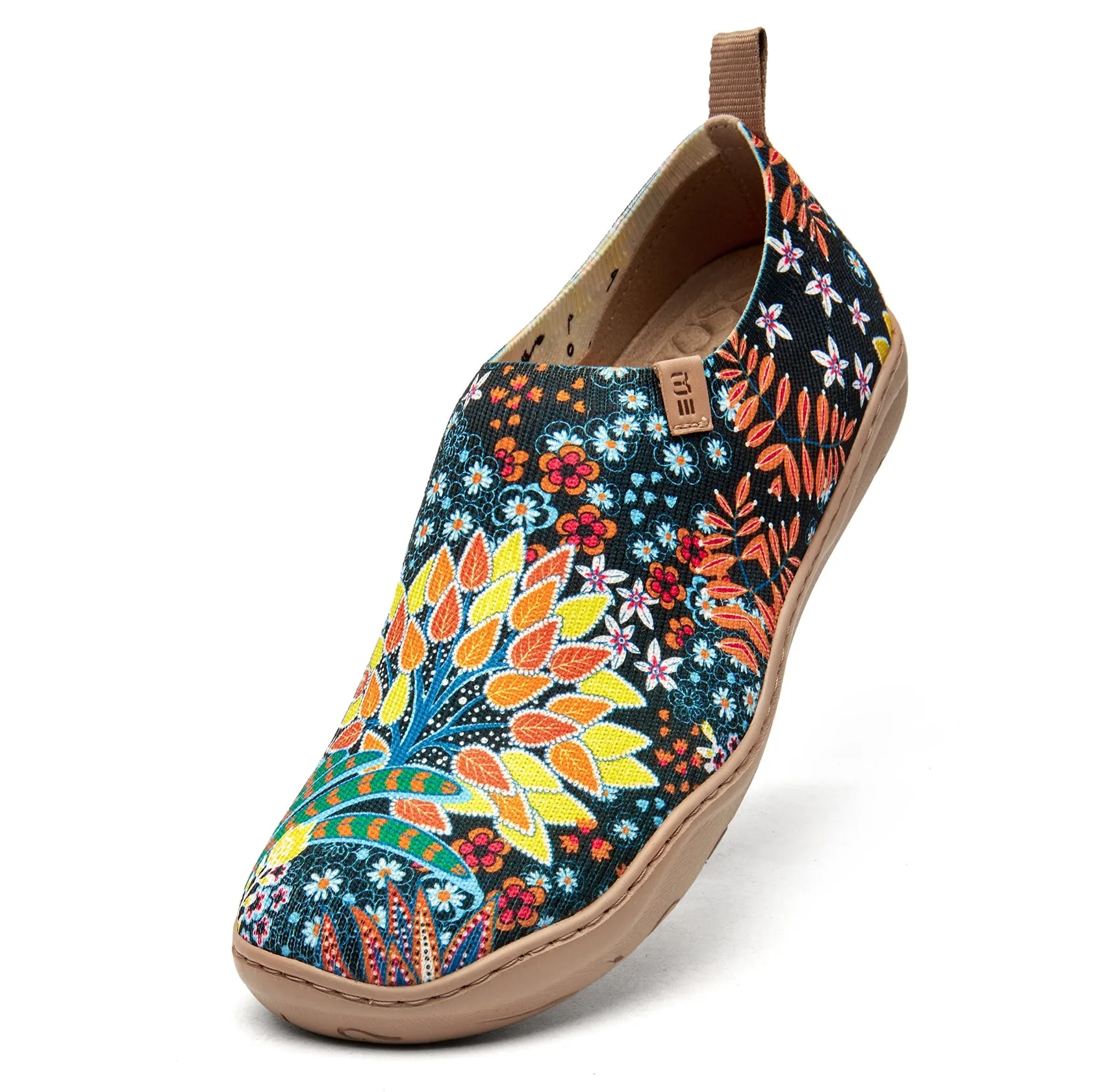 Quirky Plants Women's Slip-On Shoes Painted Canvas Sneakers