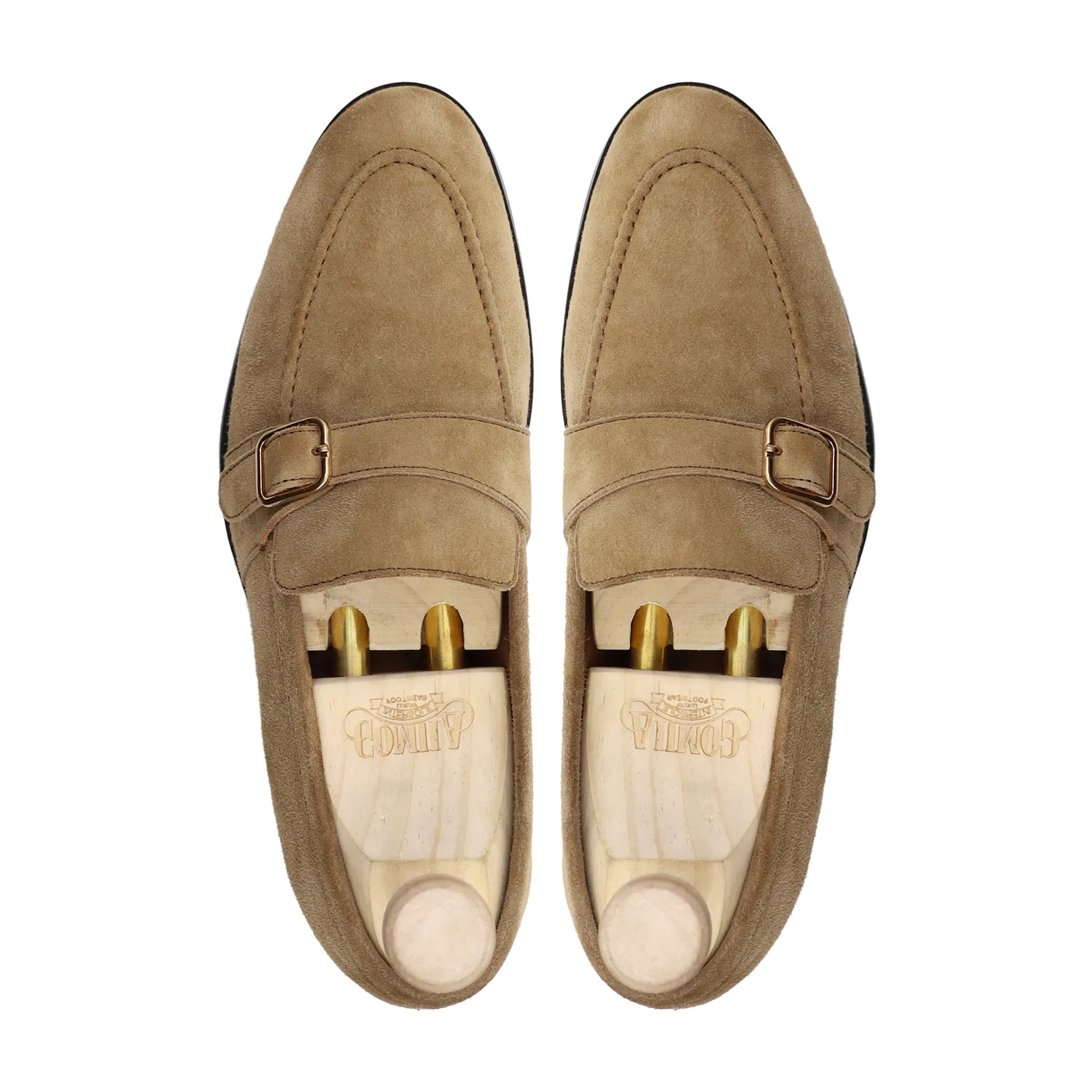 Raven - Men's Camel Kid Suede Loafer