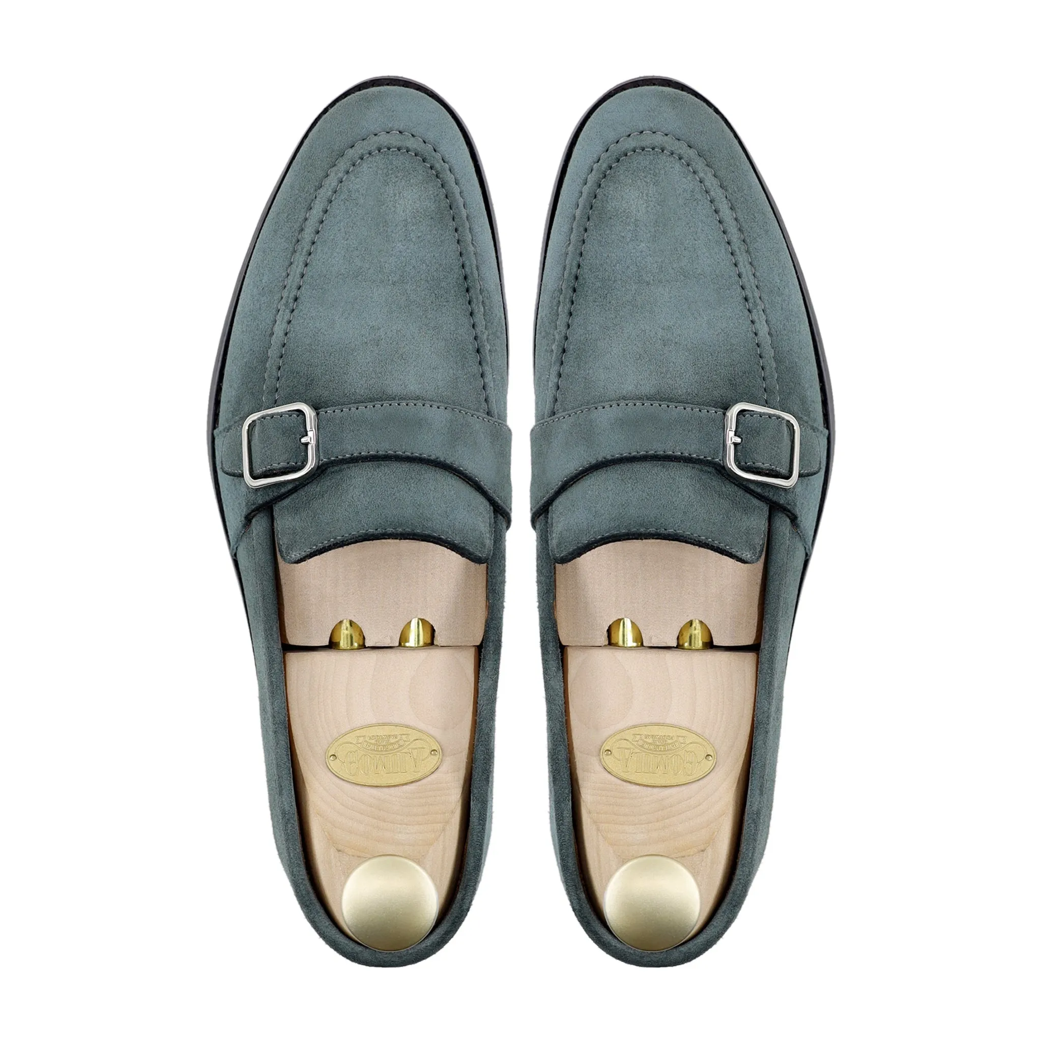 Raven - Men's Charcoal Gray Kid Suede Loafer