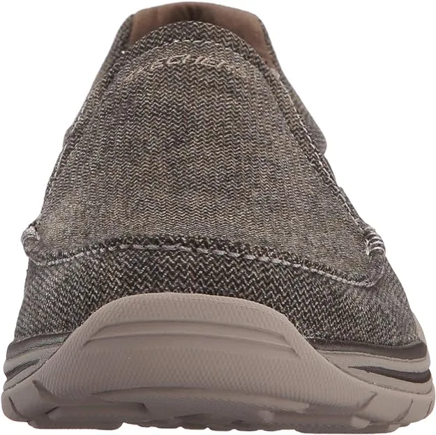SKECHERS MEN RELAXED FIT: EXPECTED - AVILLO-64109 Dark Brown