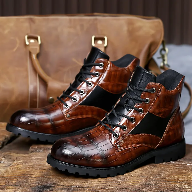 The Giancana Men's Leather Boot - Eye Catching, Sexy, and Durable