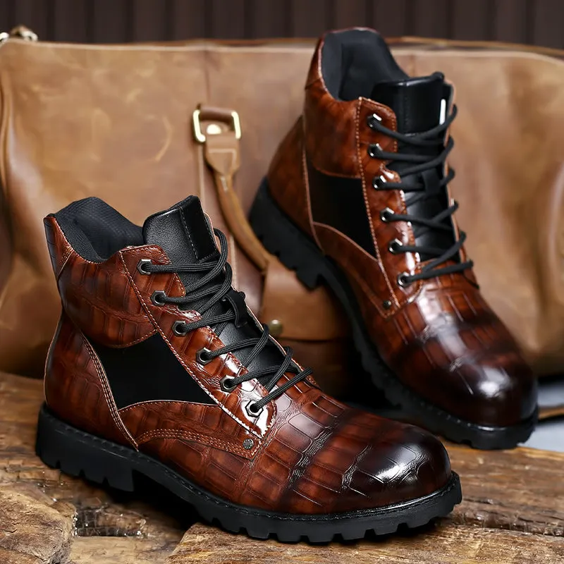 The Giancana Men's Leather Boot - Eye Catching, Sexy, and Durable