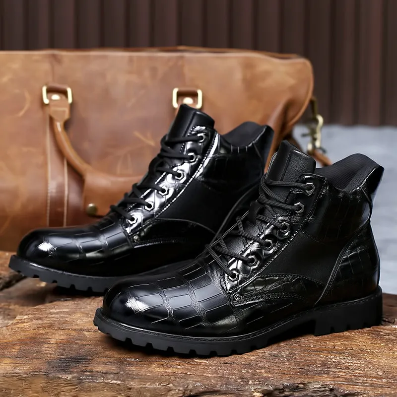The Giancana Men's Leather Boot - Eye Catching, Sexy, and Durable