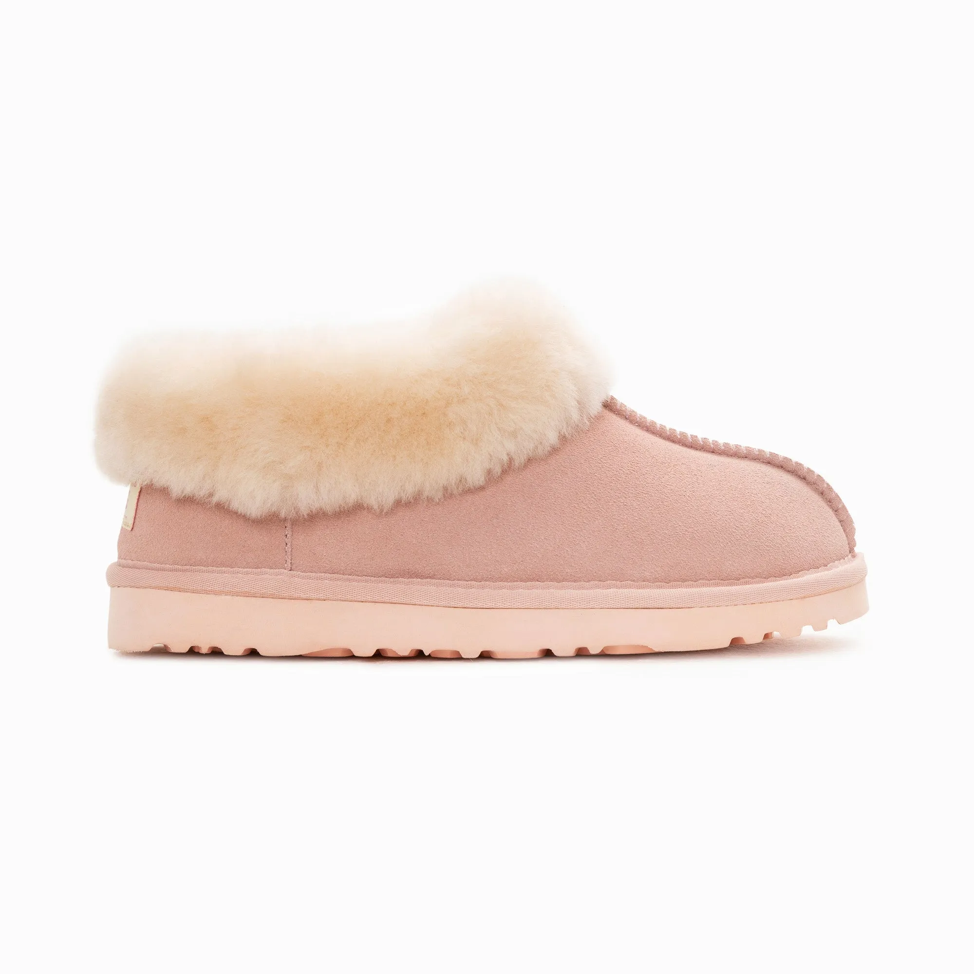 Ugg Slippers Collar Unisex Premium Sheepskin Slippers Suede