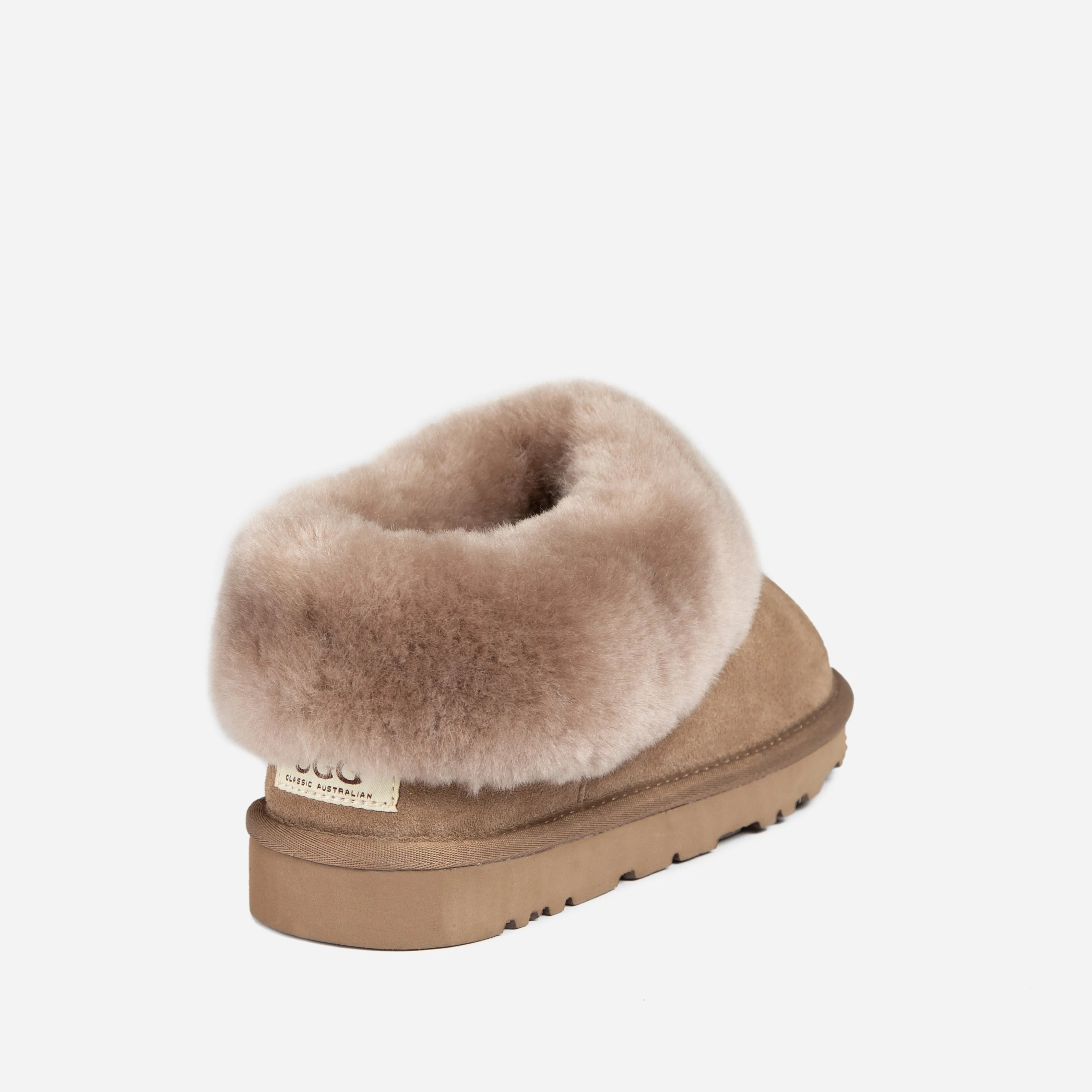 Ugg Slippers Collar Unisex Premium Sheepskin Slippers Suede