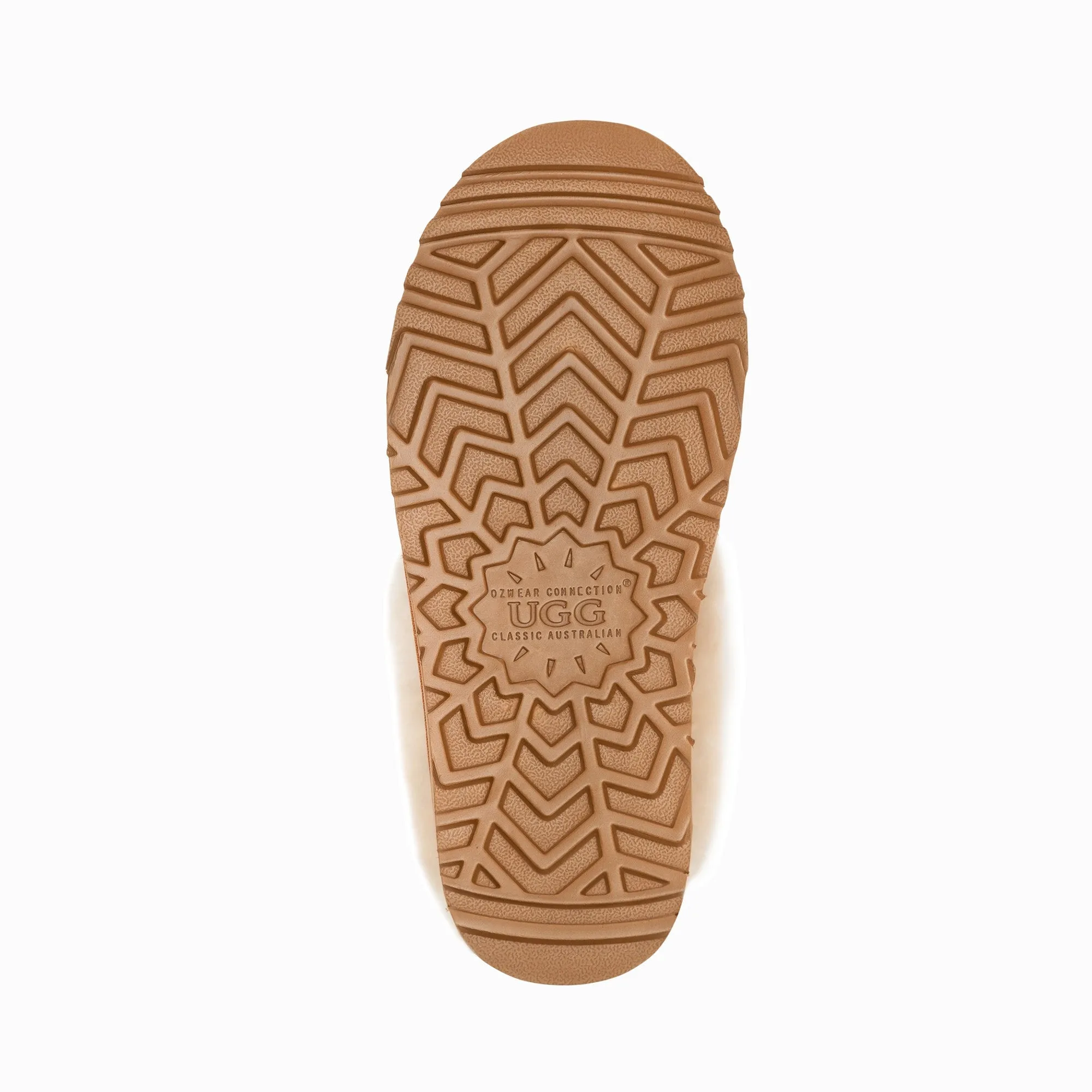 Ugg Slippers Collar Unisex Premium Sheepskin Slippers Suede
