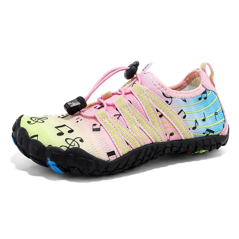 Water Shoes for Kids (Music Printed) - Barefoot Non-slip Aqua Sports Quick Dry Shoes