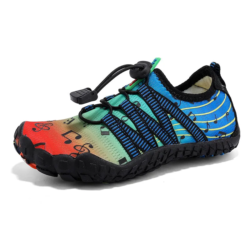 Water Shoes for Kids (Music Printed) - Barefoot Non-slip Aqua Sports Quick Dry Shoes