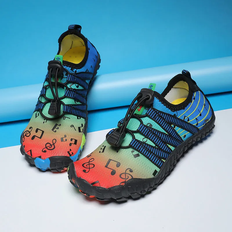 Water Shoes for Kids (Music Printed) - Barefoot Non-slip Aqua Sports Quick Dry Shoes
