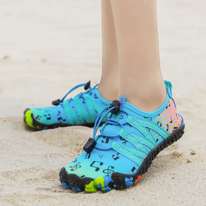 Water Shoes for Kids (Music Printed) - Barefoot Non-slip Aqua Sports Quick Dry Shoes