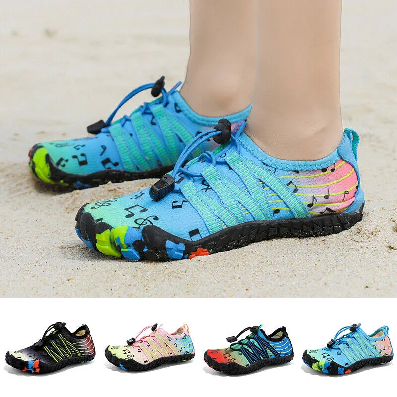 Water Shoes for Kids (Music Printed) - Barefoot Non-slip Aqua Sports Quick Dry Shoes