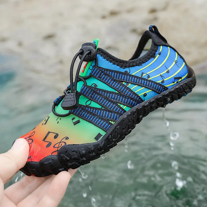 Water Shoes for Kids (Music Printed) - Barefoot Non-slip Aqua Sports Quick Dry Shoes