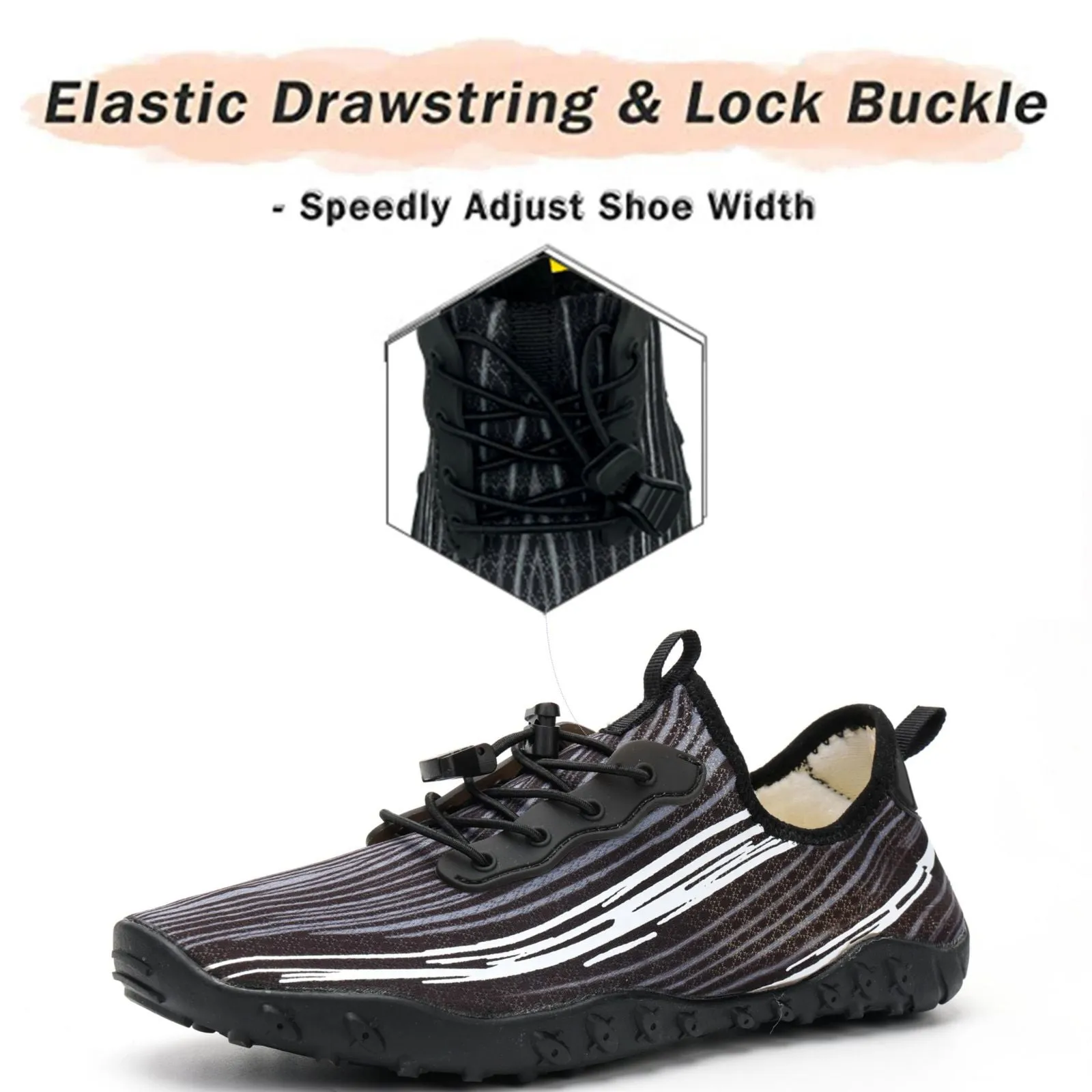 Water Shoes for Men & Women 2024 - Quick-Dry Aqua Socks Beach Swimming Shoes for Surfing Boating Drifting Hiking Yoga Cycling Water Aerobics