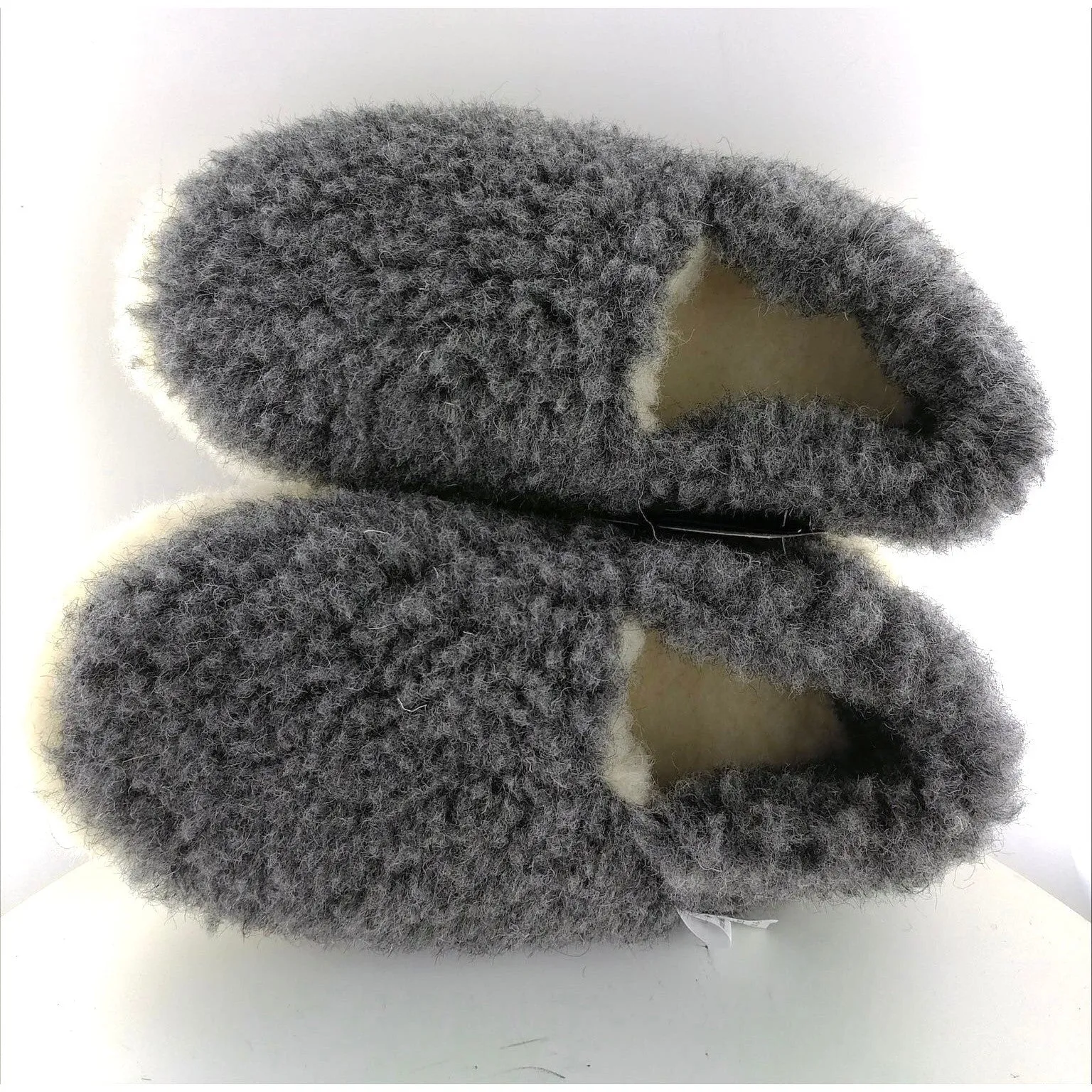 Yoko Full Unisex Graphite Wool Slippers